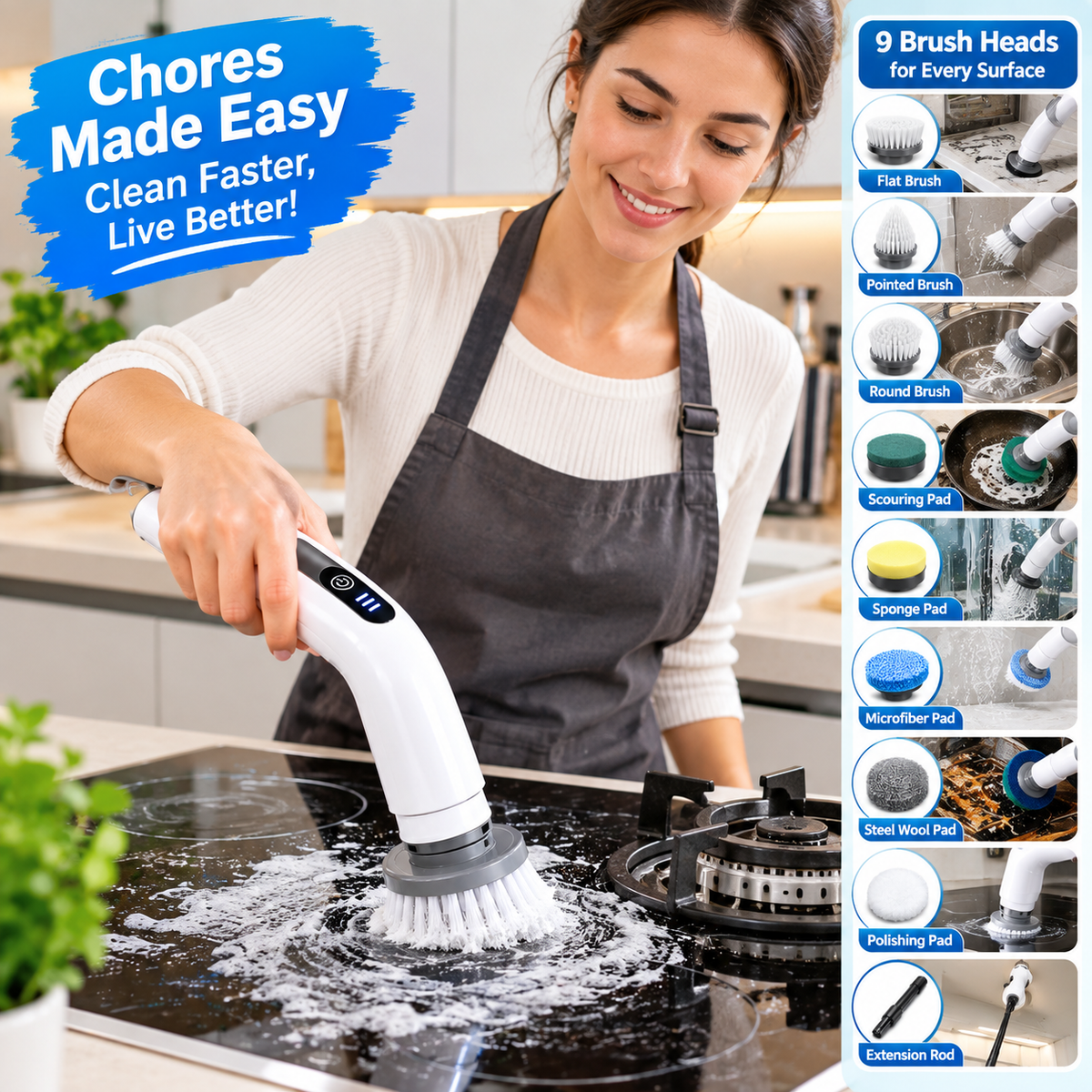 ✨ SpinPro 9™ Electric Cleaning Brush